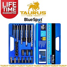 25x BlueSpot BOLT & STUD Extractor Kit Remover Set HSS Drill Bits Pins Repair UK