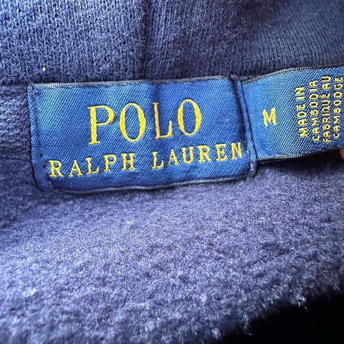 Polo Ralph Lauren Youth Size Medium Match Equestrian Graphic Hoodie Sweater Navy - Picture 4 of 6