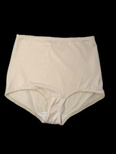 VTG Bali Something Else 8500 Beige High-Waist Brief Panties 2XL Nylon Spandex
