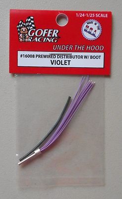 VIOLET PREWIRED DISTRIBUTOR 1:24 1:25 GOFER RACING CAR MODEL ACCESSORY 16008