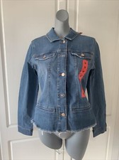 Bandolino Denim Jacket Costco Freyed Jacket Blue. Size M. Bmwt Freepost