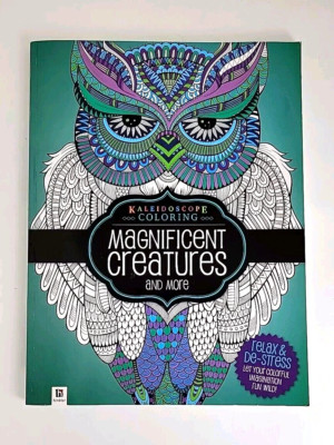 Kaleidoscope Coloring MAGNIFICENT CREATURES Paperback by Hinkler Books - NEW