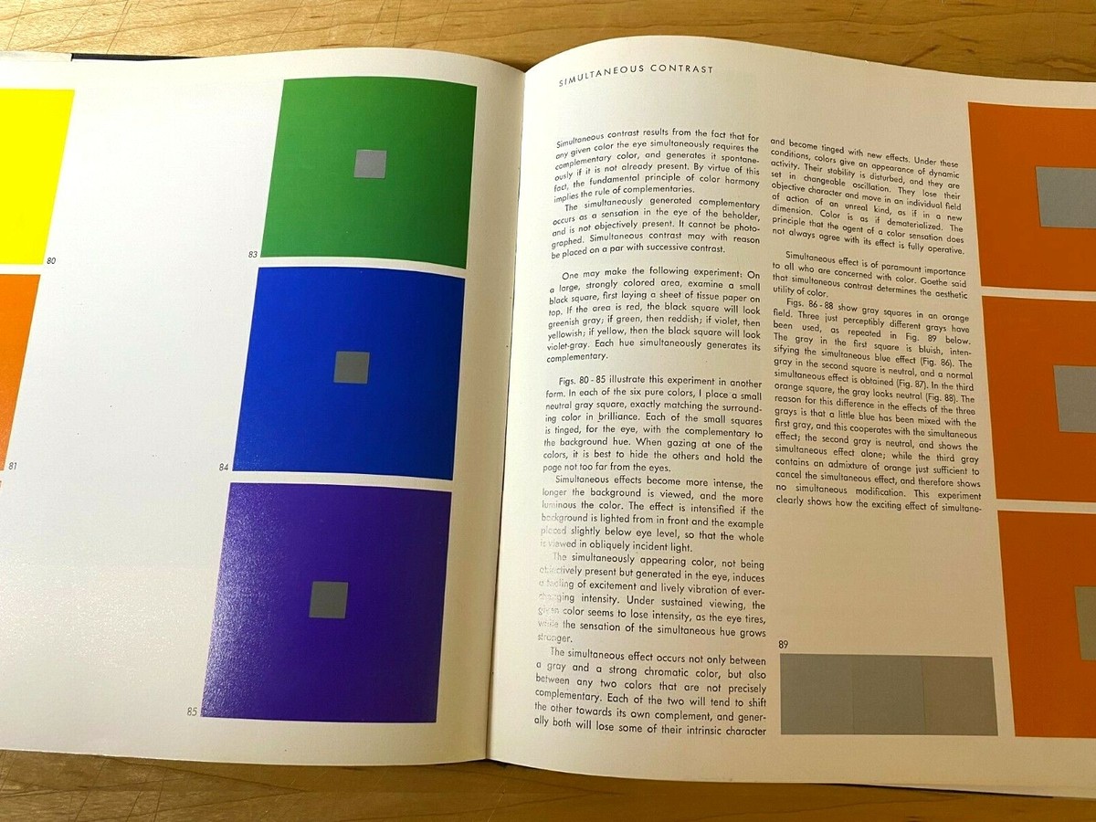 THE ART OF COLOR-JOHANNES ITTEN 1ST REVISED HB/J 1973 THE GREAT