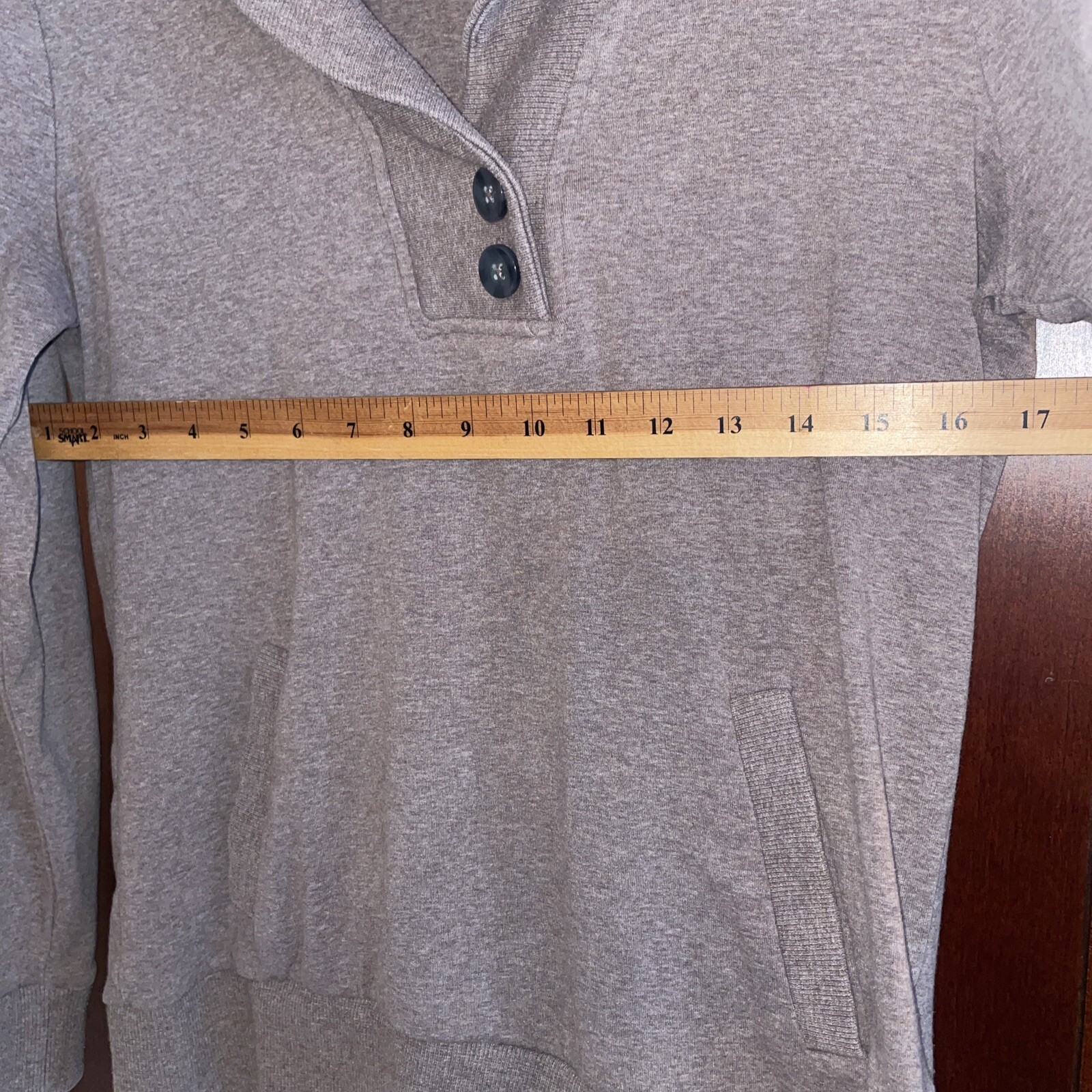 Banana Republic Womens Sweater Shawl Collar Brown Med Coastal Core Granny Fall