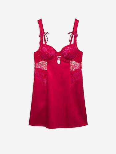 VESTIDO SIN MANGAS FOR LOVE & LEMONS TALLA M VICTORIA'S SECRET CORDELIA ROJO NUEVO - Imagen 6 de 6
