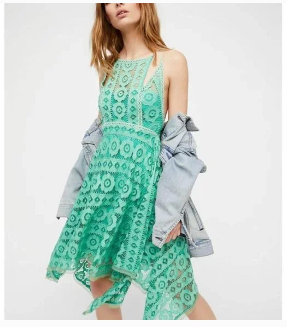 Free People Just Like Honey Lace Dress Mint Green Size 0 | eBay Free People Just Like Honey Lace Dress Mint Green Size 0 | eBay