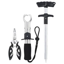 3 in 1 Fishing Tool Kit Fishing Pliers Fish Lip Gripper Fish Hook Remove set