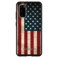 Custom OtterBox Symmetry for Samsung Galaxy S - Red White Blue USA Flag Old