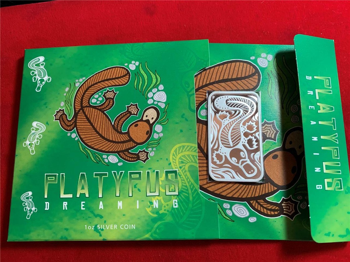 AUSTRALIA 2011 $1 PLATYPUS 1 OZ. .999 SILVER GEM BU IN ORIGINAL