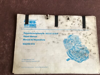 Reparaturanleitung Sachs 50 S  1975 Hercules DKW Zweirad Union Victoria
