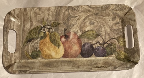 Keller-Charles~Deborah K. Ellis~Melamine Serving Tray~*FRUIT*~@8” x 15”~Italy