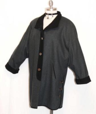 BOILED WOOL Over Coat Jacket Long Winter WARM Women GERMAN Hunting B47'' 16 L