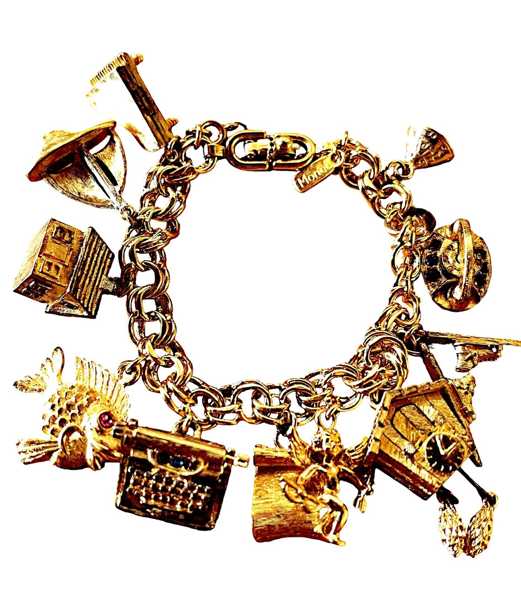 Charme Bracelet Coucou (Cuckoo Clock) En Argent Sterling - Vintage - Poids 3,5g - Occasion Bon État