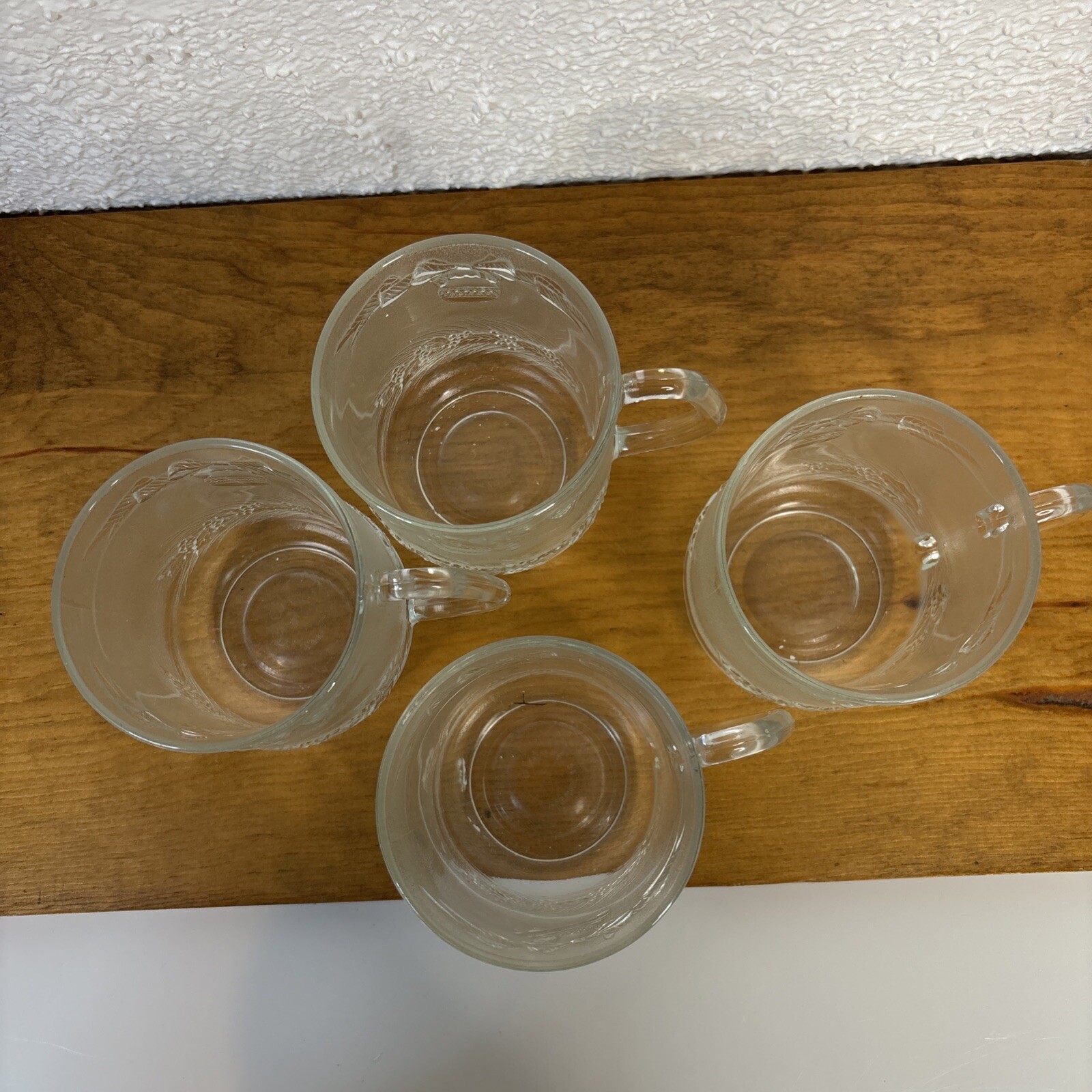 Christmas Mugs~ Set of 4~Maxi-Tasses de Noel ~Tempered Glass-by Duralex