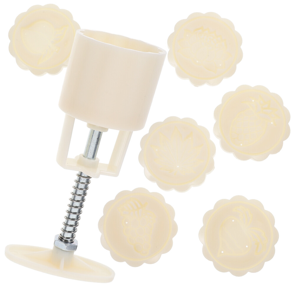 Set Moon Cake Press Mold Manual Press Moon Cake Mold Baking Mold