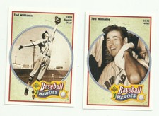1991 Upper Deck ' Baseball Heroes ' Ted Williams 2 Card Lot - 28 & 29