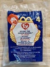 SPUNKY the COCKER SPANIEL TY BEANIE BABY 4 1999 McDONALD'S HAPPY MEAL TOY NEW