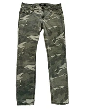 Rewash Skinny Jeans Women's Size 11 Army Green Camo Stretch Pants