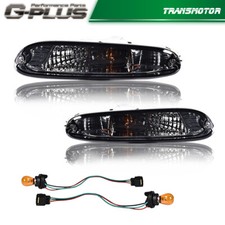 Fit For 1990-1997 Mazda Mx-5 Miata Smoke Lens Front Bumper Signal Lights Pair