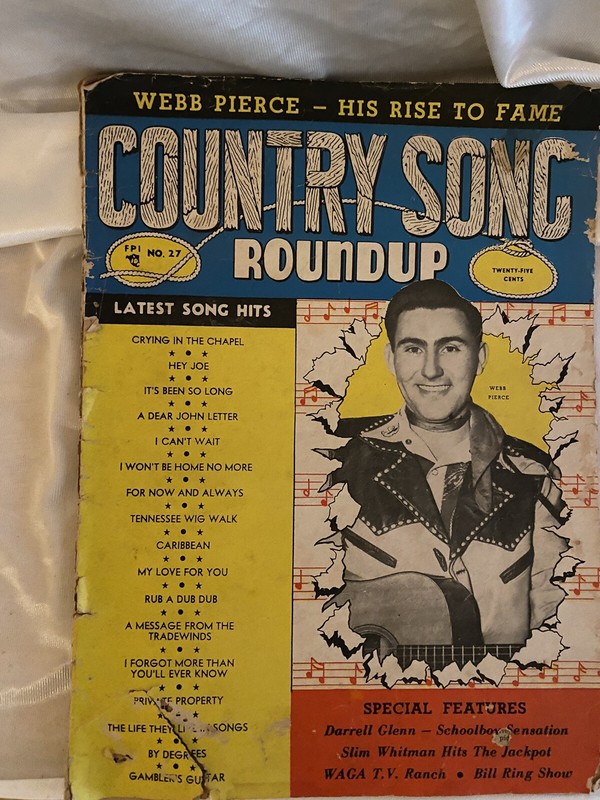 Country Song Roundup No. 27 ~ 1953 ~ Webb Pierce Cover