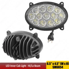 For John Deere 7020-9030 Series Tractors 65W LED Oval Headlight Hi/Lo TL8520 X1