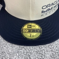 New Era Red Bull x Oracle Racing Team 59fifty Fitted Hat Cap Black White Adult