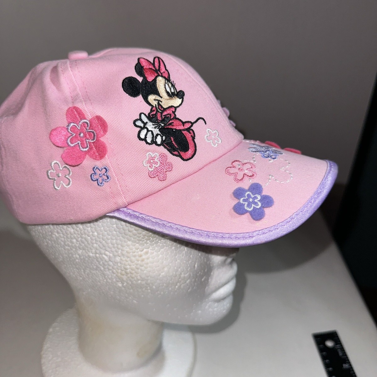 Disney Blue and Pink Floral Cap NEW #6 Disneyland Resort Disney Parks Exclusive Minnie Mouse Pink  main image 3