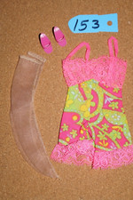 Vintage Barbie 1821 Underliners Lingerie Teddy, Nylons, Shoes
