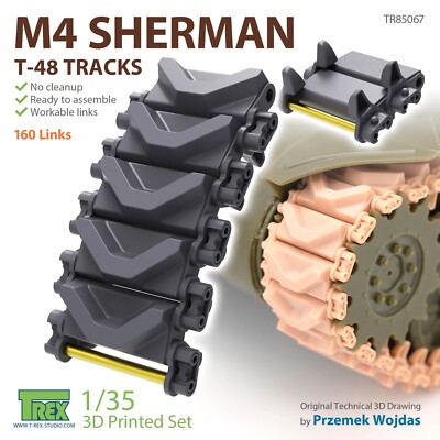 1/35 T-Rex Studio #85067 M4 Sherman T-48 Tracks
