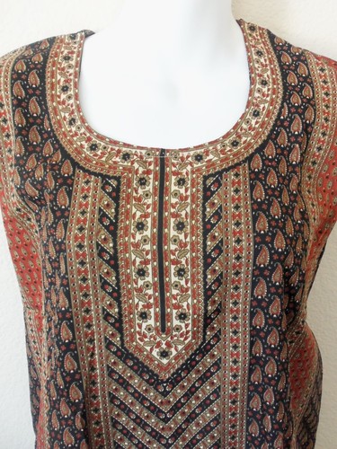 Indian Bollywood kurta Kurti Designer Women Ethnic Dress Top Tunic w GLITTER NEW - Picture 3 of 5