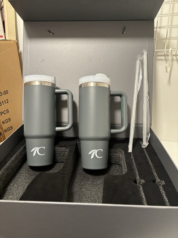 Lot Of 2 Choctaw Casino Stainless Tumblers 