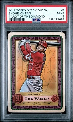 PSA 9 2019 Topps Gypsy Queen - Tarot of the Diamond Shohei Ohtani #TOTD1 POP 27
