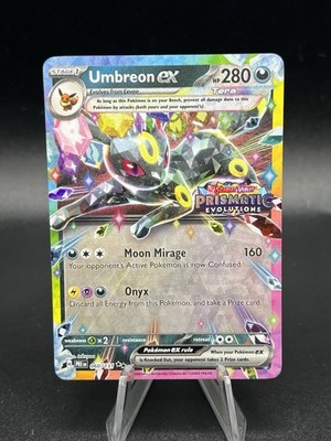 Pokémon TCG Prismatic Evolutions Umbreon EX Card 060/131 Stamped Promo NM BN3