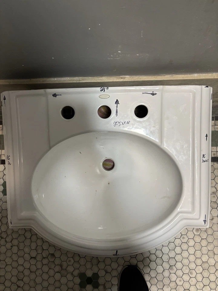 FREGADERO TUBO PORCELANA ¡COMO NUEVO! Foto 3 de 4