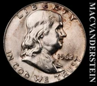 1962 Silver Franklin Half Dollar - Choice Gem Brilliant Unc+++  #L7505