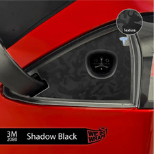 3M Shadow Black Camo Tesla Charge Port Wrap  Model S