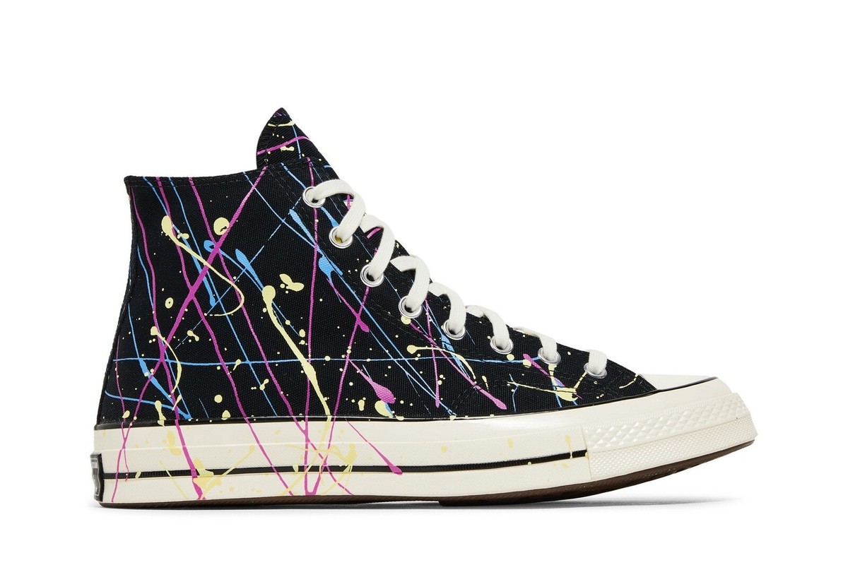 Converse Chuck 70 High 'Paint Splatter - Black' 170801C Shoes | eBay
