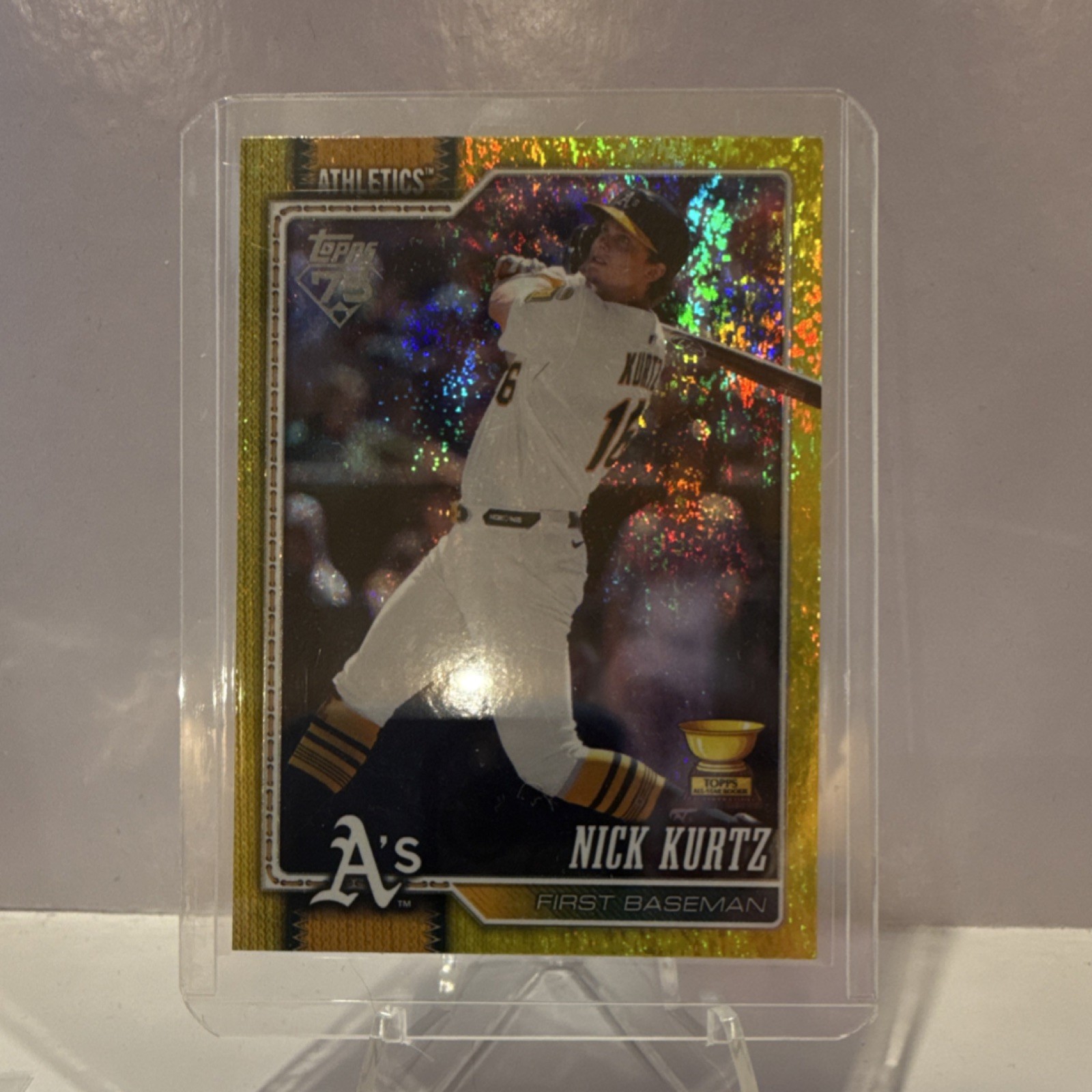 Topps 2026 Series 1 Nick Kurtz Yellow Glitter Athletics  /399