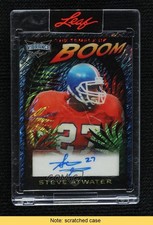 2023 Leaf Vibrance Navy Blue Shimmer 8/8 Steve Atwater Auto HOF READ 0f55