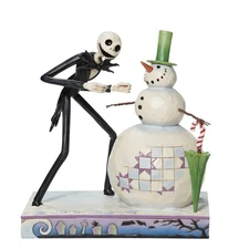 Jim Shore Disney JACK WITH SNOWMAN-A SNOWY DISCOVERY 6013056 Nightmare Before