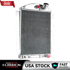 3row Radiator For1937 1938 Chevy Truck V8 Conversion 3.5l At Cc3738ch