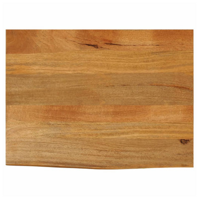 Tischplatte massiv Akazienholz Eiche Optik Live Edge 80x60x2,5cm rustikal naturHolz