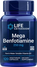 Life Extension MEGA BENFOTIAMINE 250mg 120 CAPSULES  ( EXP . 03/2026)