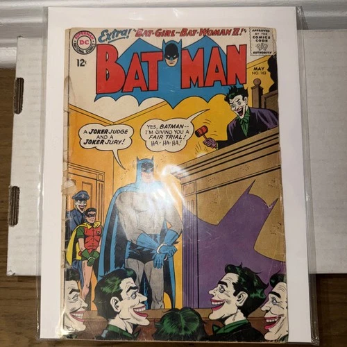 Batman #163 1964 Joker Moldoff Cover Vintage Comic Book DC Comics