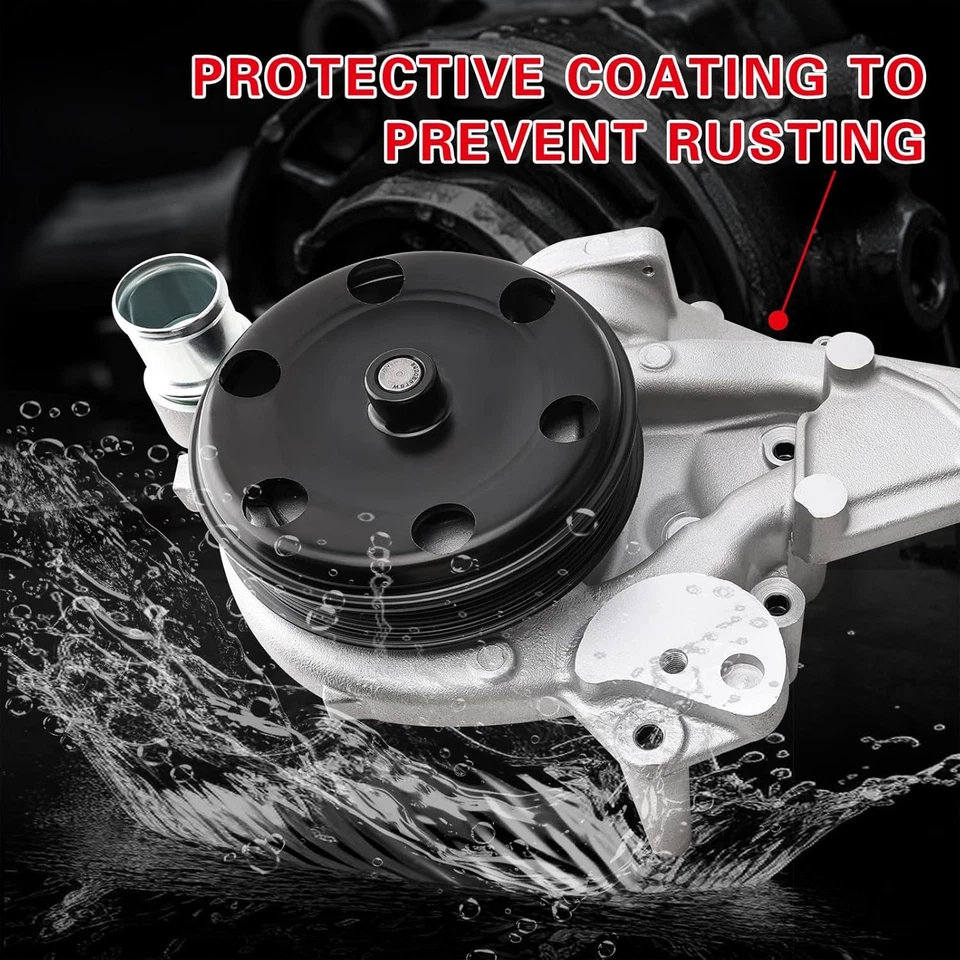 Bomba de agua con termostato para 14-20 Chevy Silverado 1500 GMC Sierra Cadillac CTS Foto 4 de 4