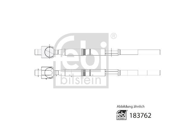 Febi Bilstein Axialgelenk, Spurstange 183762 FüR Toyota-image