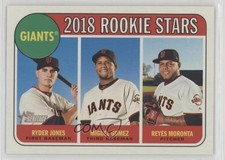 2018 Topps Heritage Rookie Stars Ryder Jones Reyes Moronta Miguel Gomez #16 7at