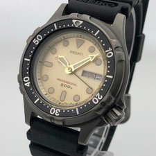 Vintage SEIKO DIVER PROFESSIONAL 200M TITANIO 7C43-6A00 quarzo Giappone #2295