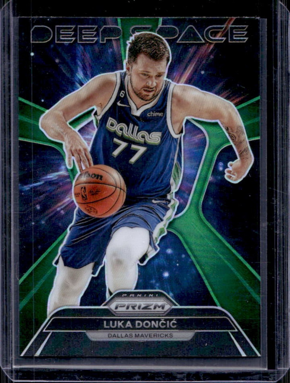 2023-24 Prizm Luka Doncic Deep Space Prizm Green #6 Mavericks