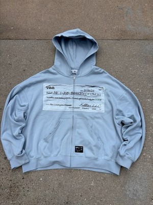 Killtec Men s XL Blue Full Zip Hooded Hoodie Graphic Print Pockets